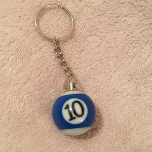Pool Ball #10 Keychain